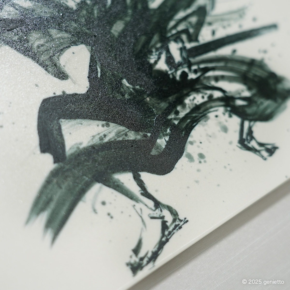 直筆陶墨画「秘剣燕反」