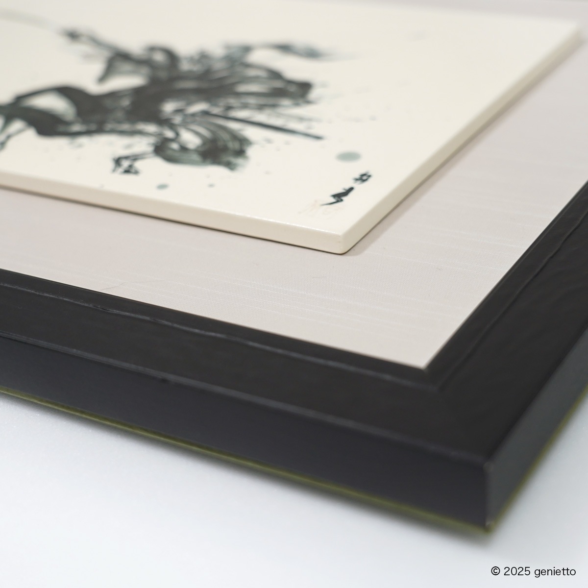 直筆陶墨画「秘剣燕反」