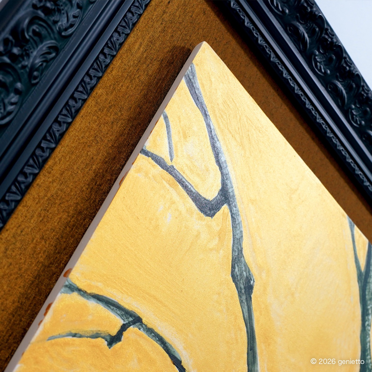 【新作】直筆陶墨画「聖樹在天」