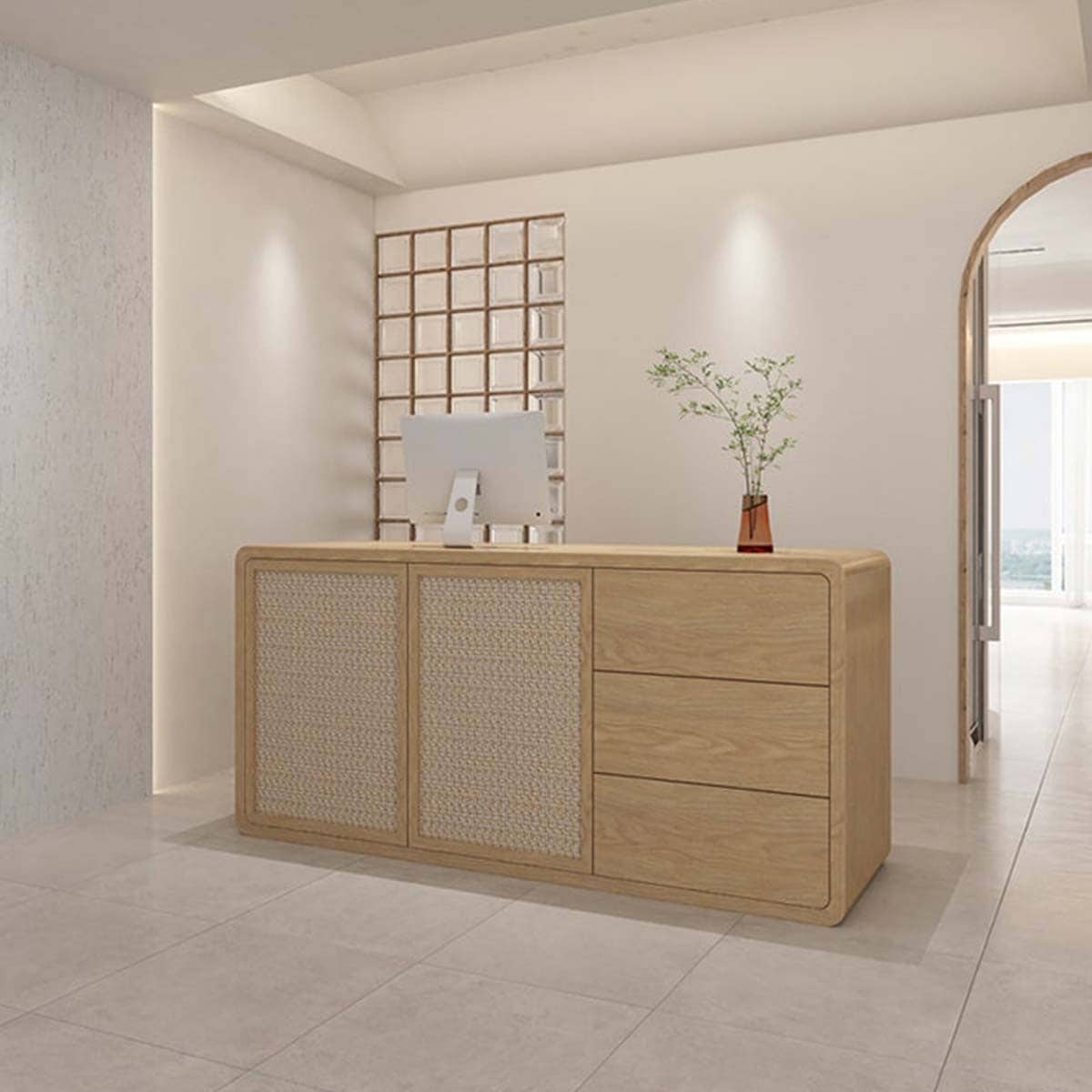 レジカウンター カウンターテーブル 受付 カウンター 木製の