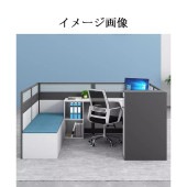 オフィスデスク　ワークデスク　パソコンデスク　折りたたみベッド　キャスター付き　サイドキャビネット　引き出し付き　おしゃれ　ホワイト　カスタマイズ可能