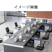 オフィスデスク　事務用デスク　ワークデスク　パソコンデスク　デスク　サイドキャビネット　幕板付き　鍵付き引き出し　PC収納　カスタマイズ可能