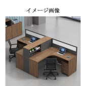 オフィスデスク　事務用デスク　ワークデスク　パソコンデスク　収納棚　サイドキャビネット　トップパネル　ウォールナット　カスタマイズ可能