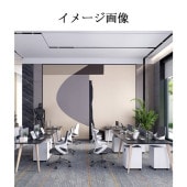 オフィスデスク　仕事机　ワークデスク　パソコンデスク　事務用デスク　マーブル模様　トップパネル　ファイルワゴン付き　ブラック　カスタマイズ可能