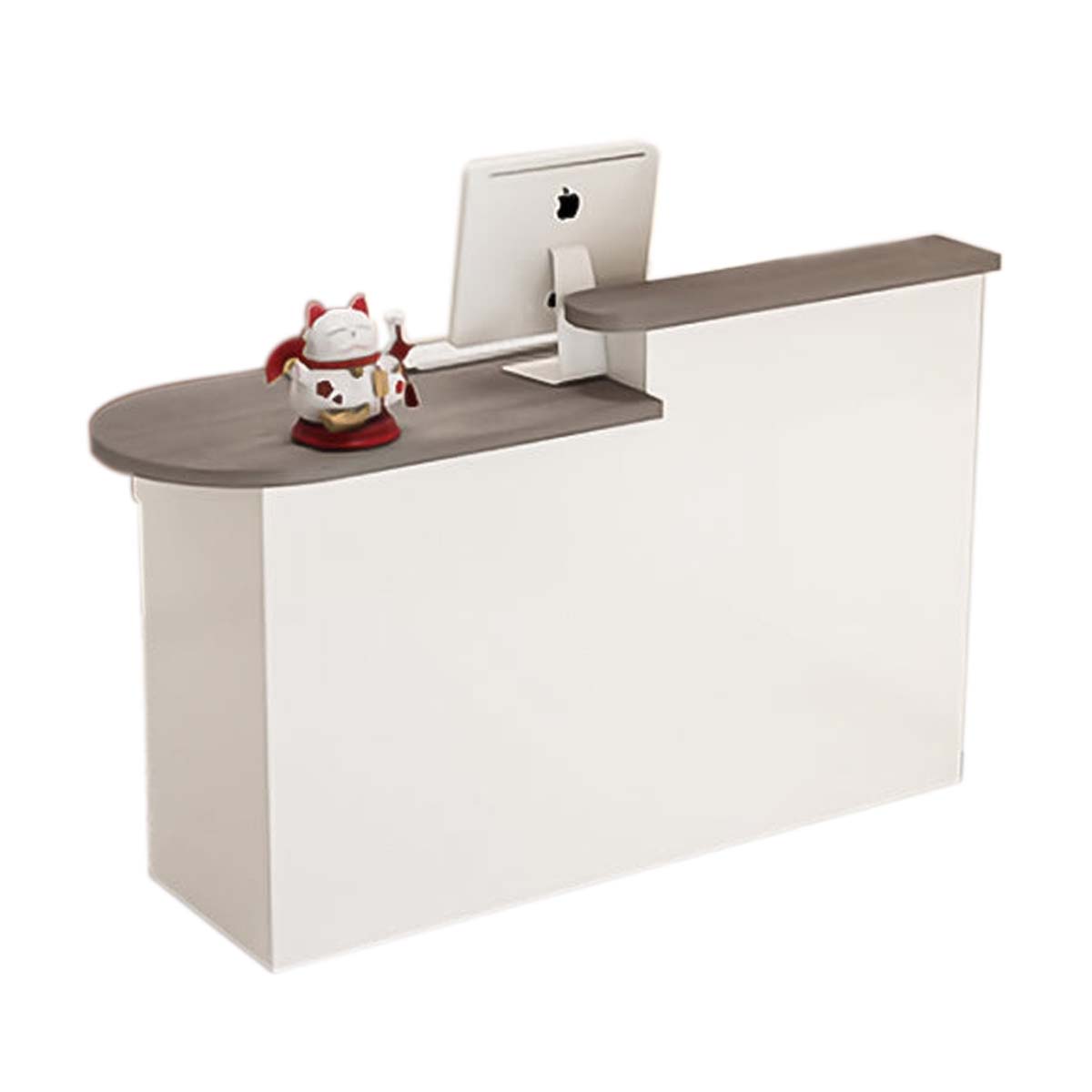 レジカウンター・受付カウンター ホワイト 大理石調カウンター 受付