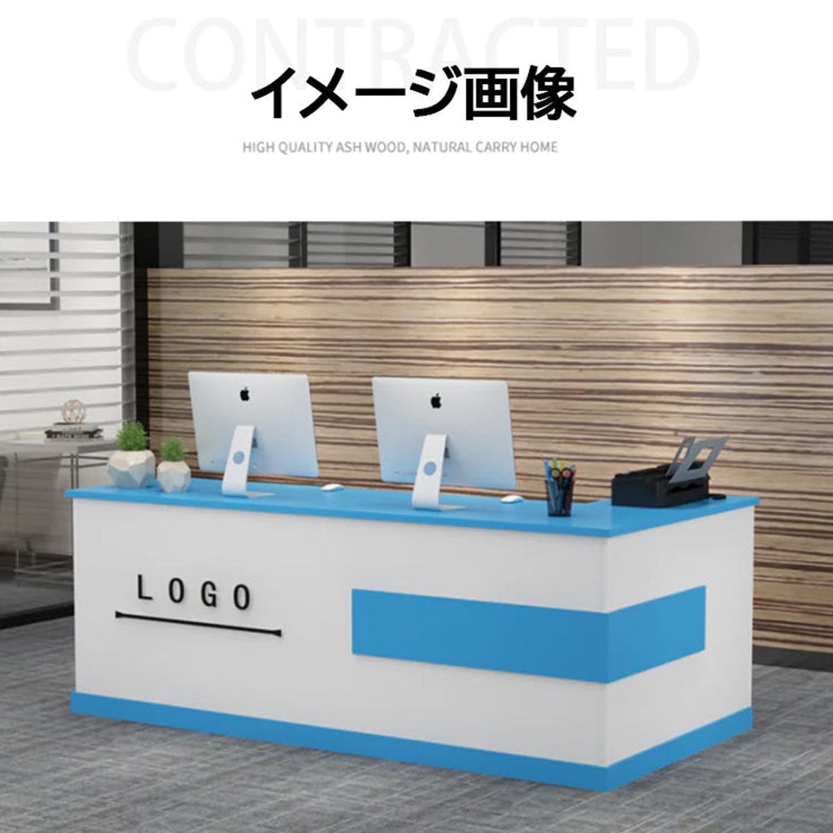 受付カウンター L字カウンター 受付台 オフィス受付 エントランス受付 100cm 140cm 200cm 300cm JDT-002-1 ...