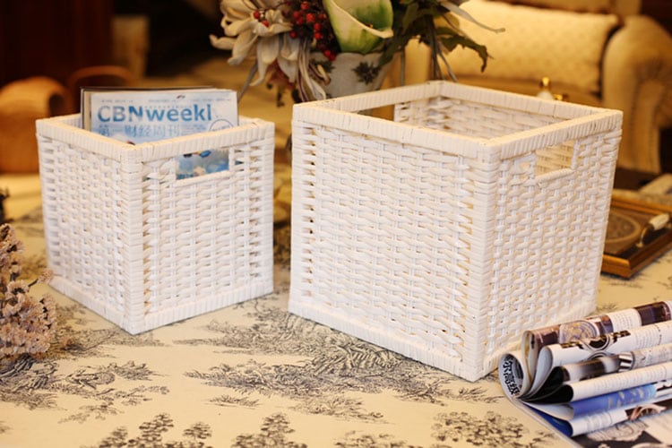 ナンタケットバスケット・ダブルワイン】・付け替えバンブーハンドル