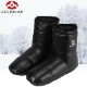 収納袋付【AEGISMAX】650FP ホワイトダウン ルームシューズ (L/XL) テントシューズ【ブラック】寝袋アクセサリー スリッパ 車中泊 冬 防寒具 ダウンプラス 男女兼用 テント シューズ