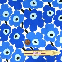 【数量5から】 生地 『マリメッコ marimekko ミニウニッコ MINI UNIKKO (フィンランド製) ネイビー 066475-002』|柄|生地・布