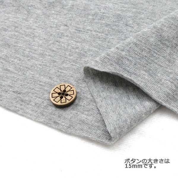 数量5から】 生地 『カラー天竺 GM30T-GY』 生地・布,素材,コットン