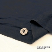 ×【数量5から】 生地 『二重ガーゼ無地 YWG40190-99BK 黒』|素材|生地・布