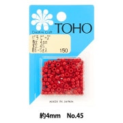 ビーズ 『バラビーズ 特大4mmNo.45』 TOHO BEADS トーホービーズ|ガラスビーズ|ビーズ