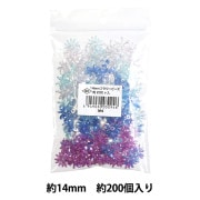 ビーズ 『DXフラワービーズ M4 約14mm 約200個入り ASH-FL14-M4』|アクリルビーズ|ビーズ