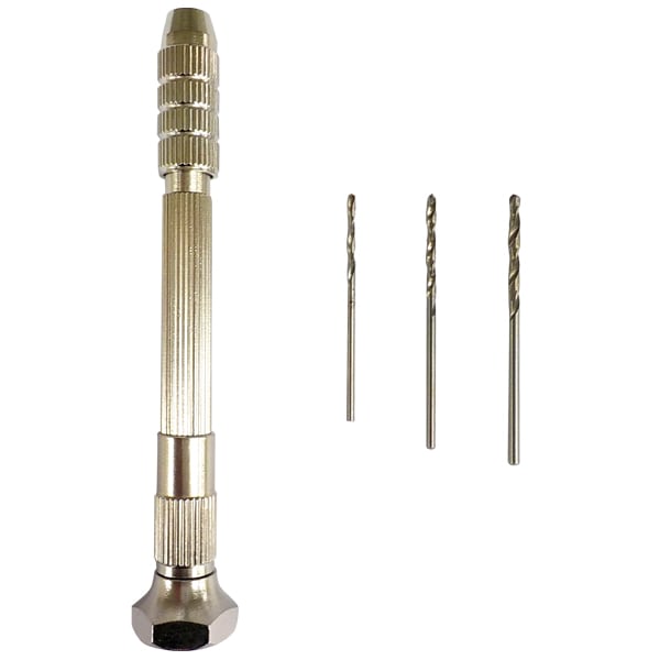 手芸金具 『頭部回転式 ピンバイスセット (1.3 1.6 1.9mm) No