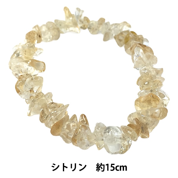 ビーズ 『プチビーズ シトリン 約15cm BDPU-15/46』 ビーズ,その他