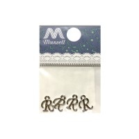 アクセサリー素材 『イニシャルチャーム K 4個入り ゴールド 271