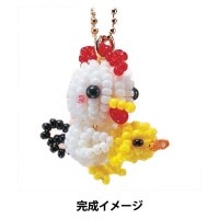 【ビーズセール】 ビーズキット 『プチアニマル ニワトリ No.17』 TOHO BEADS トーホービーズ|キット|ビーズ