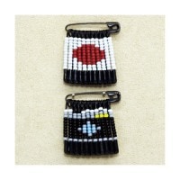 ビーズキット 『安全ピンビーズブローチキット 日本&カメラ No.10』 TOHO BEADS トーホービーズ|キット|ビーズ