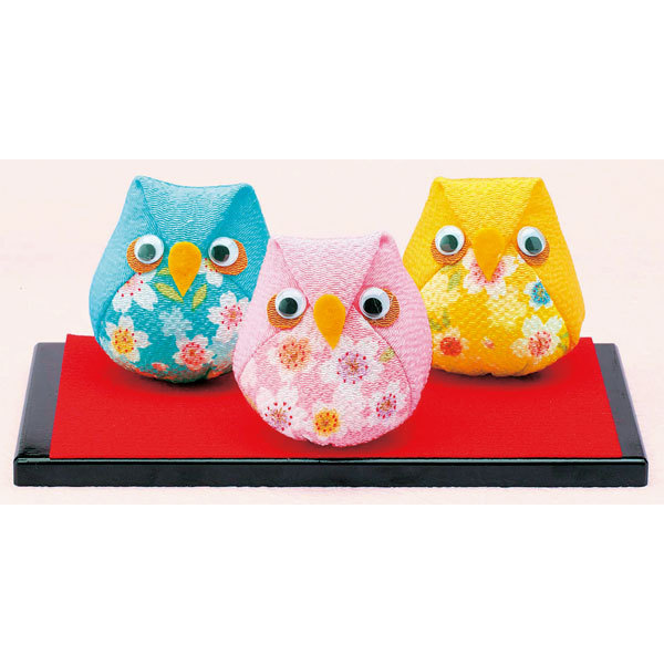 手芸キット 『京ちりめん 福ろうのお手玉 パステル LH-327』 Panami