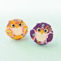 節句手芸キット 『福ろうマグネット 黄・紫 JTC-4』 Panami パナミ タカギ繊維|ちりめん細工キット|つまみ細工生地