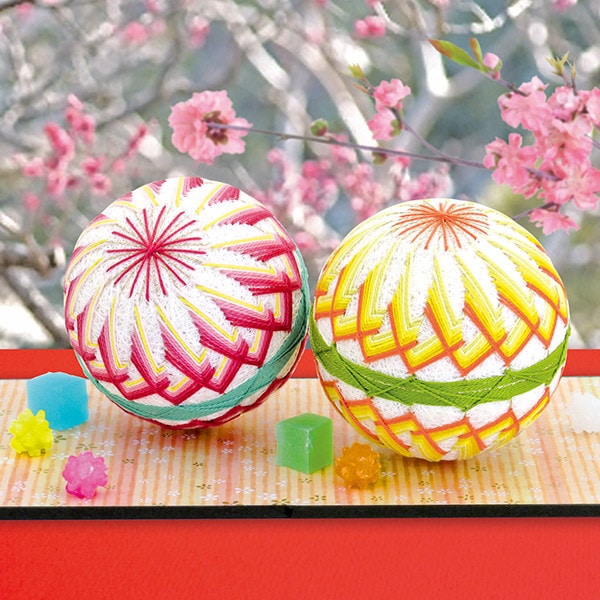 手芸キット 『手まりキット 満開の桃 TM-11 手まり キット 和手芸 和調