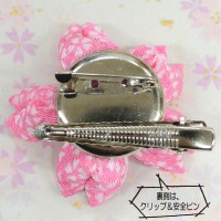 手芸キット 『ちりめんつまみ細工キットさくら・紫 TTK-04 植村 ちりめん手芸 桜 和手芸 和調キット ブローチ INAZUMA 和柄』 INAZUMA イナズマ|ちりめん細工キット|つまみ細工生