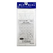 刺しゅう布 『刺し子 花ふきん 布パック 半丸つなぎ (白) H-1038』 Olympus オリムパス|刺し子|刺しゅう