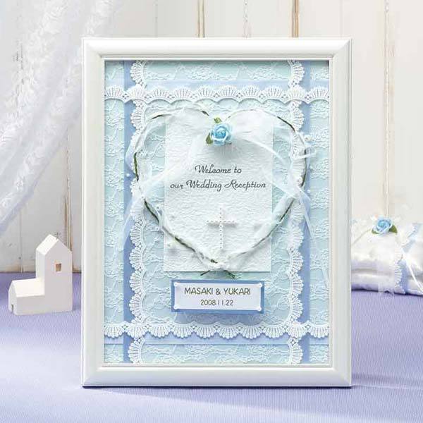 ウエディング手芸キット 『天使のウェルカムボード ブルー HW-20
