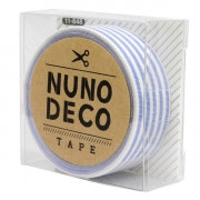 お名前ラベルシール 『NUNO DECO TAPE (ヌノデコテープ) みずいろしましま 11-848』 KAWAGUCHI カワグチ 河口|ワッペン|ソーイング