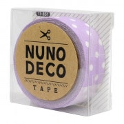 お名前ラベルシール 『NUNO DECO TAPE (ヌノデコテープ) ふじいろ水玉 11-851』 KAWAGUCHI カワグチ 河口|ワッペン|ソーイング