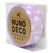 お名前ラベルシール 『NUNO DECO TAPE (ヌノデコテープ) ふじいろスター』 KAWAGUCHI カワグチ 河口|ワッペン|ソーイング