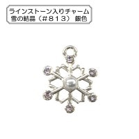 手芸金具 『チャーム 雪の結晶 シルバー No.933』 ビーズ,ビーズ金具