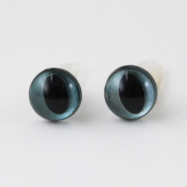 手芸 目 パーツ 『あみぐるみEYE キャッツアイ 9mm ブルーパール