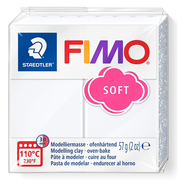樹脂粘土 『FIMO SOFT (フィモソフト) 56g 8020-0 ホワイト