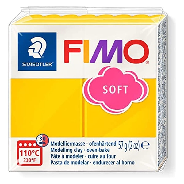 樹脂粘土 『FIMO SOFT (フィモソフト) 56g 8020-16 サンイエロー
