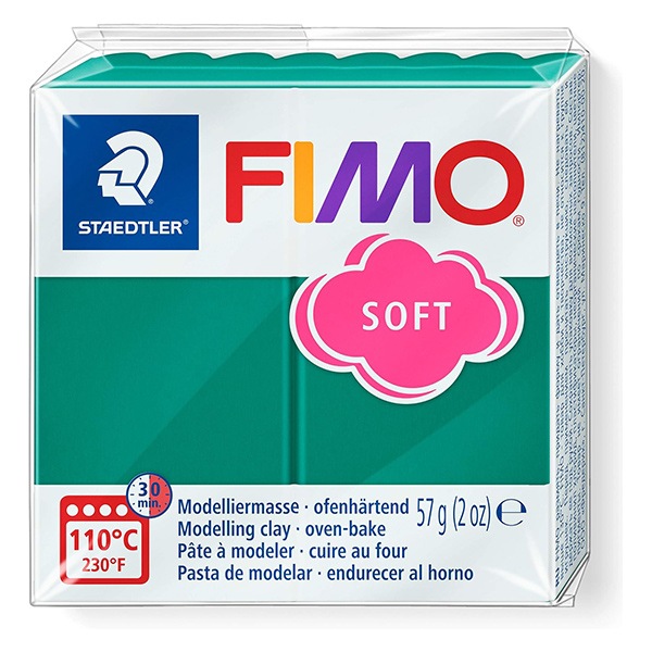 樹脂粘土 『FIMO SOFT (フィモソフト) 56g 8020-56 エメラルド