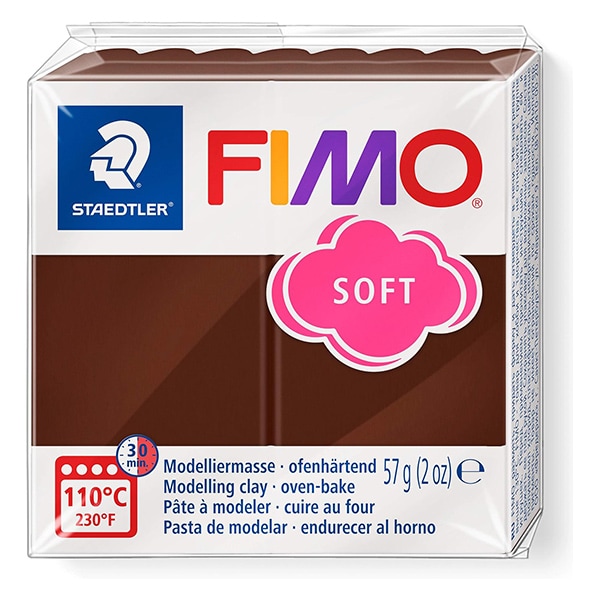 樹脂粘土 『FIMO SOFT (フィモソフト) 56g 8020-75 チョコレート