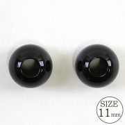 手芸パーツ 『ループエンド 11mm 黒』|金具・留め具|ソーイング