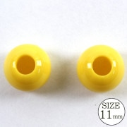 手芸パーツ 『ループエンド 11mm 黄』|金具・留め具|ソーイング