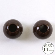 手芸パーツ 『ループエンド 11mm 茶』|金具・留め具|ソーイング