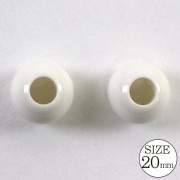 手芸パーツ 『ループエンド 20mm 白』|金具・留め具|ソーイング