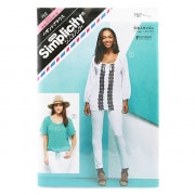 実物大型紙 『シンプリシティ 752 ペザントブラウス』 SUN・PLANNING サン・プランニング サンプランニング|パターン|型紙・パターン