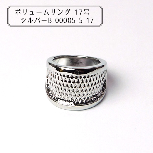 グルーデコ® 『ボリュームリング 17号 シルバー B-00005-S-17