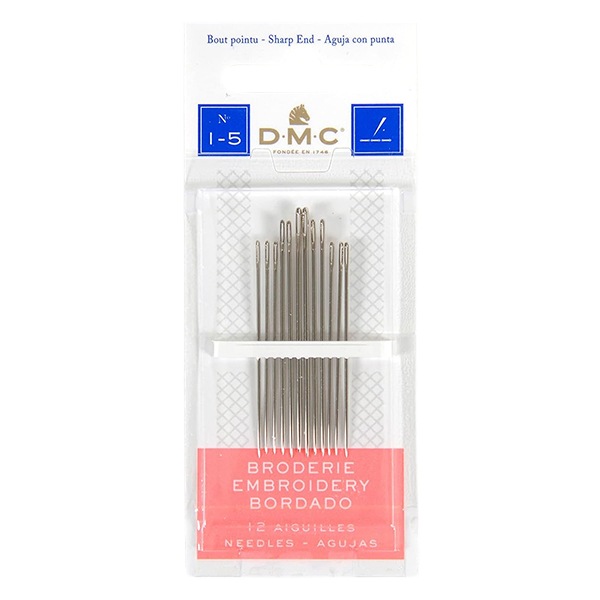 刺しゅう針 『エンブロイダリー針 サイズ1-5 12本入り 1765U』 DMC