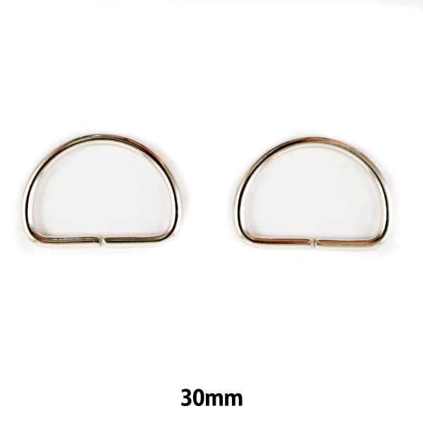 手芸パーツ 『Dカン 2ヶ入り 30mm ニッケル SUN10-84』 SUNCOCCOH