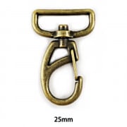 手芸金具 『ナスカン25mm アンティックゴールド SUN13-54』 SUNCOCCOH サンコッコー KIYOHARA 清原|金具・留め具|ソーイング