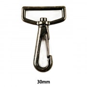 手芸金具 『ナスカン30mm 黒ニッケル SUN13-107』 SUNCOCCOH サンコッコー KIYOHARA 清原|金具・留め具|ソーイング