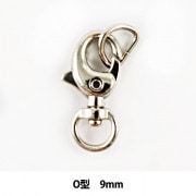手芸金具 『ミニナスカン9mm O型 ニッケル 13-160』 KIYOHARA 清原|金具・留め具|ソーイング