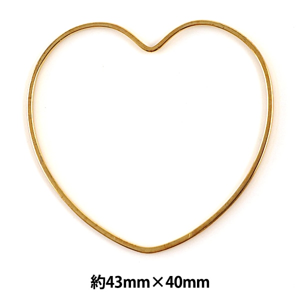 手芸金具 『チャームパーツ ハート 1個入 金色 PD-1725 G』 ビーズ