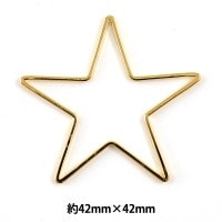 手芸金具 『チャームパーツ 星 1個入 金色 PD-1716 G』 ビーズ,金具